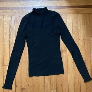 Veronica Beard Women’s Sweater with Ruffle Collar, Size Small